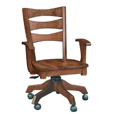 Customizable Solid Wood Executive Desk Chair